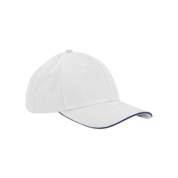 Beechfield Classic 6 Panel Organisk Bomullskäppla En Storlek Vit White One Size