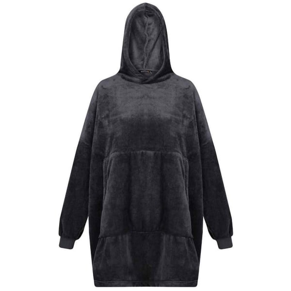 Regatta Unisex Adult Snuggler Fleece Hoodie Oversized One Size Seal Grey One Size