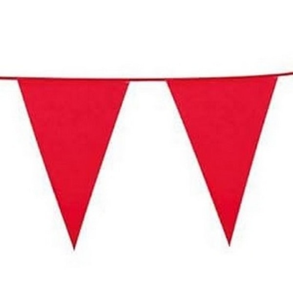 Boland Vimpel Girlang En Storlek Röd Red One Size