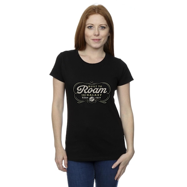 Star Wars Dam/Damer The Book Of Boba Fett Byggd För Att Vandra Bomull T-shirt Black M