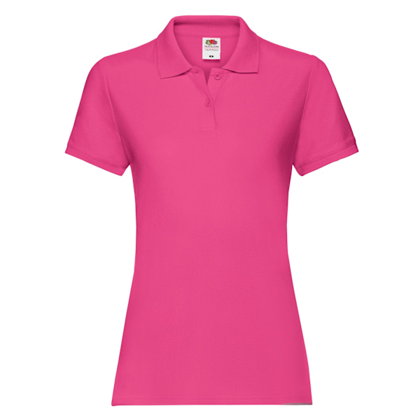 Fruit of the Loom Dam Premium Poloskjorta XS Fuchsia Fuchsia XS