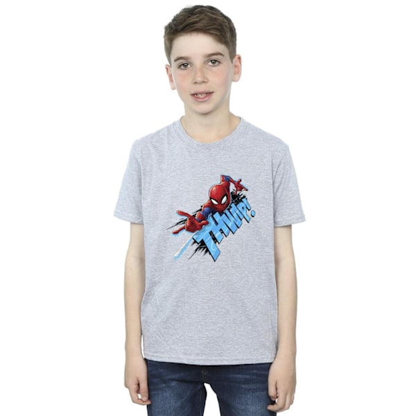 Marvel Boys Spider-Man Thump T-shirt 7-8 år Sports Grey Sports Grey 7-8 Years