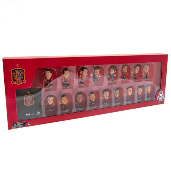 Spanien SoccerStarz Team Fotbollsfigur Set (Paket med 17) En S Multicoloured One Size