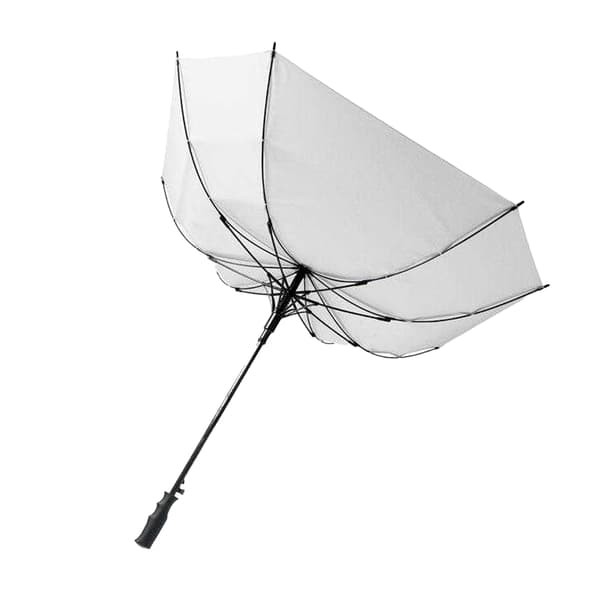 MidOcean Vindtätt Hopfällbart Paraply En Storlek Vit White One Size
