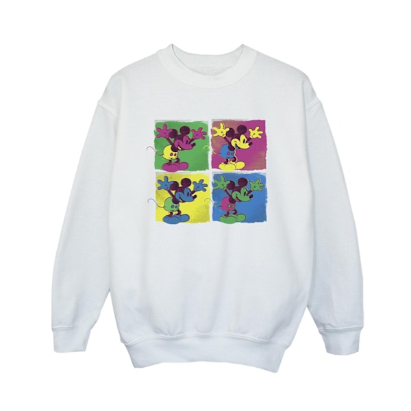 Disney Boys Mickey Mouse Pop Art Sweatshirt 3-4 år Vit White 3-4 Years