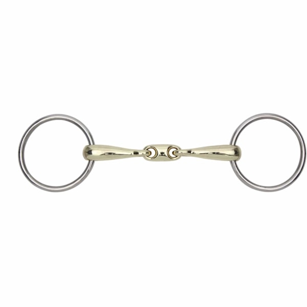 Shires mässingsträningshästbett 5,5 tum mässing Brass 5.5in