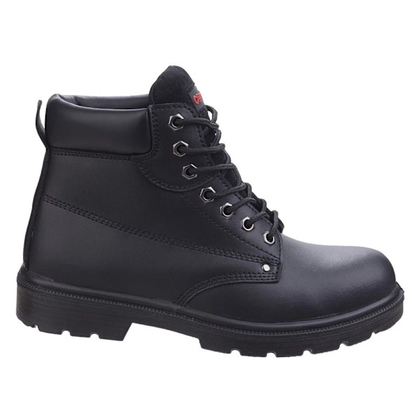 Centek FS331 Klassiska Ankel S3 Snörning Läder Säkerhetskängor för Herrar Black 8 UK