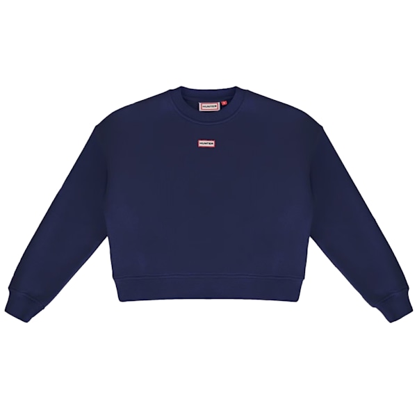 Hunter Dam/Dam Tina Logotyp Crew Neck Crop Sweatshirt S Natt Night Sky S
