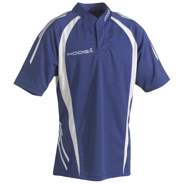 KooGa Teamwear Barn Unisex Sport Print/ Panel Match Shirt Royal/White S