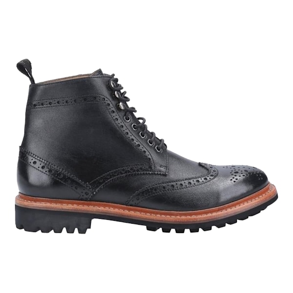 Cotswold herr Rissington Commando snörstövlar i läder 10 Black 10 UK
