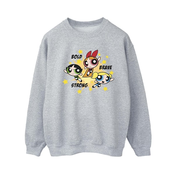 Powerpuffpinglorna Dam/Dam Flickor Djärva Modiga Starka Sweatshirt Sports Grey S