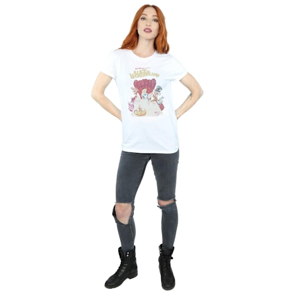 Alice i Underlandet Dam/Dam Poster Bomull Boyfriend T-Shi White L