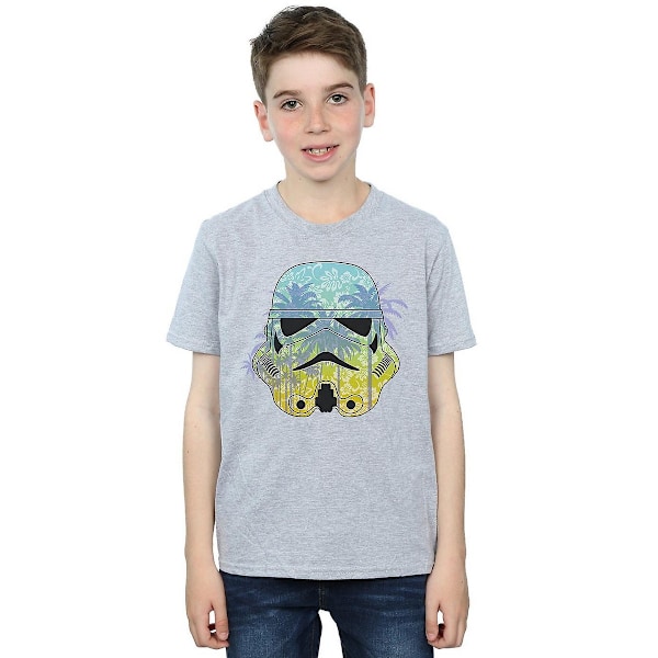 Star Wars Boys Command Stormtrooper Hawaiian T-Shirt 12-13 år Sports Grey 12-13 Years