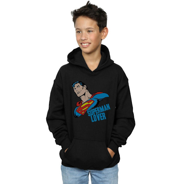 DC Comics Boys Superman Lover Hoodie 9-11 år Svart Black 9-11 Years