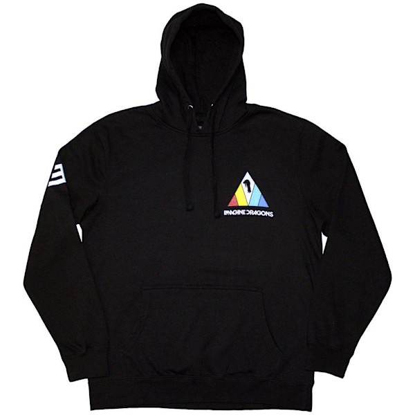 Imagine Dragons Unisex Vuxen Triangel Pull Over Hoodie L Svart Black L