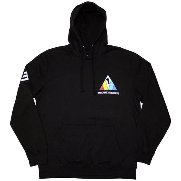 Imagine Dragons Unisex Vuxen Triangle Pull Over Hoodie M Svart Black M
