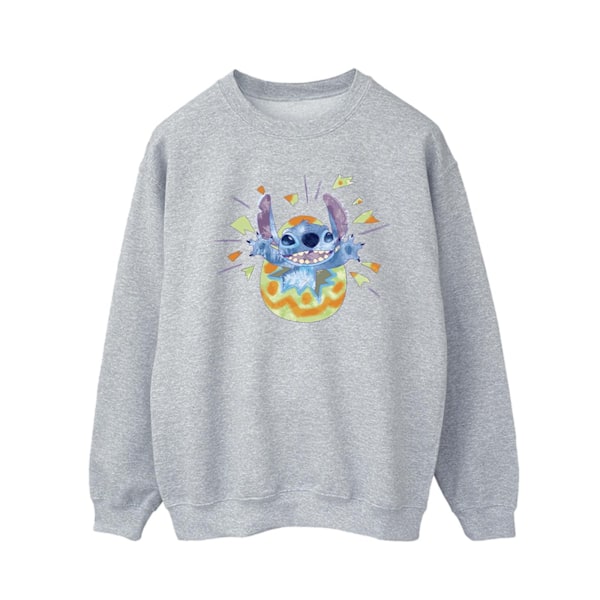 Disney Herr Lilo & Stitch Cracking Egg Sweatshirt S Sports Grey Sports Grey S