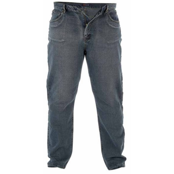 D555 Mens Rockford Kingsize Comfort Fit Jeans 46L Indigo Indigo 46L
