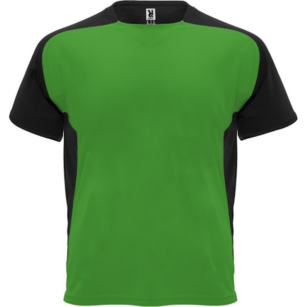 Roly Unisex Bugatti Sports T-shirt L Fern Green/Solid Black Fern Green/Solid Black L