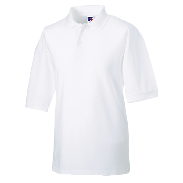 Russell Herr Classic Polycotton Polotröja 6XL Vit White 6XL