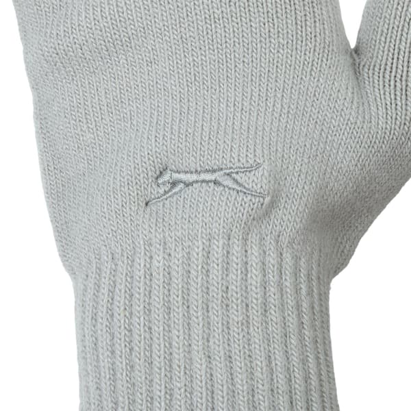 Slazenger Unisex vuxna stickade handskar One Size grått tryck Grey Print One Size