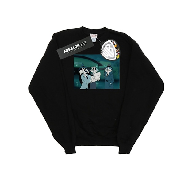 Looney Tunes Herr Bugs Bunny Sylvester Brev Sweatshirt S Svart Black S