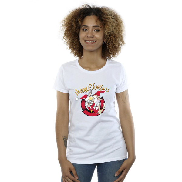 Looney Tunes Dam/Damer Lola Merry Christmas Bomull T-shirt White S