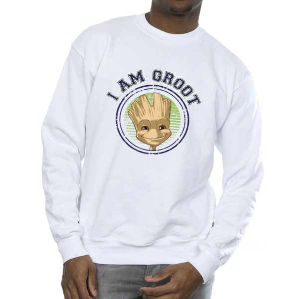 Guardians Of The Galaxy Mens Groot Varsity Sweatshirt XL Vit White XL