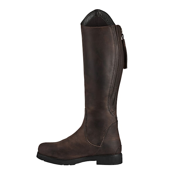 Moretta Renata Läder Country Boots för Dam/Kvinnor 5 UK Slim Brun Brown 5 UK Slim