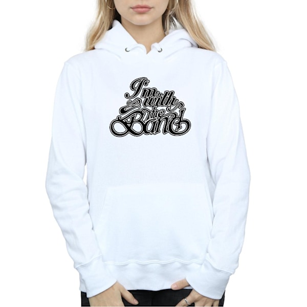 The Band Dam/Kvinnor Hoodie S Vit White S