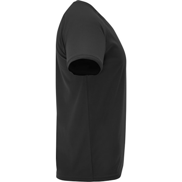 Roly Bahrain T-shirt för män, kortärmad, sportig, M, enfärgad svart Solid Black M