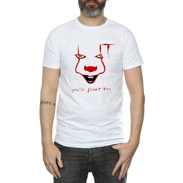 It Mens Pennywise Float T-Shirt L Vit White L