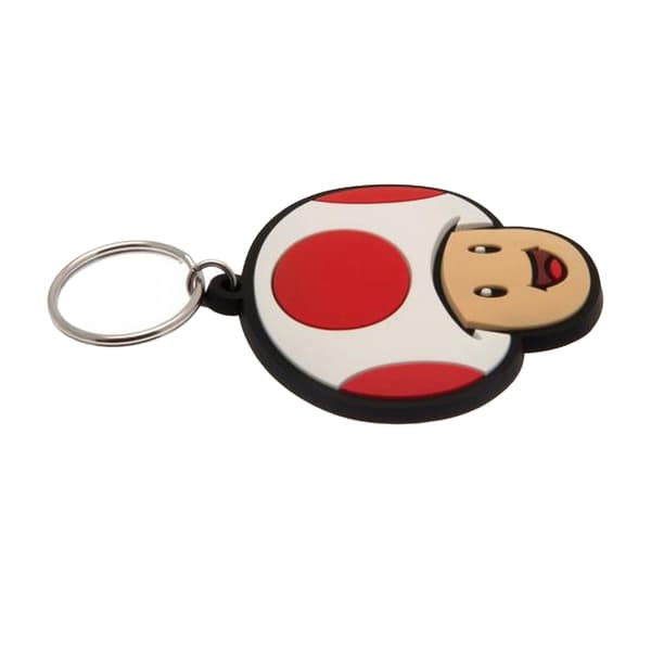 Super Mario Toad Nyckelring En Storlek Flerfärgad/Vit Multicoloured/White One Size