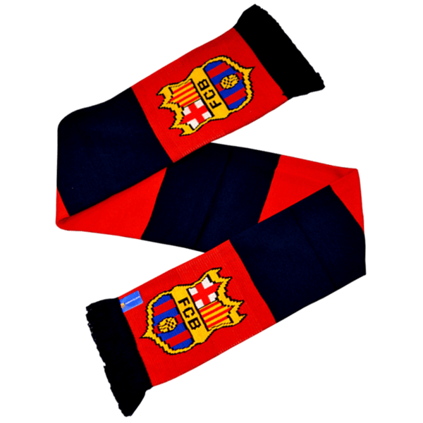 FC Barcelona Official Football Crest Bar Scarf One Size Röd/Nav Red/Navy One Size