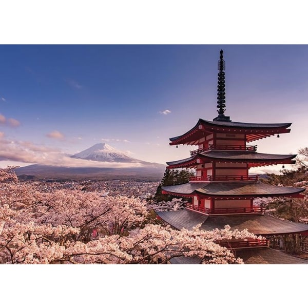 Pyramid International Mount Fuji Blossom Poster One Size Multic Multicoloured One Size