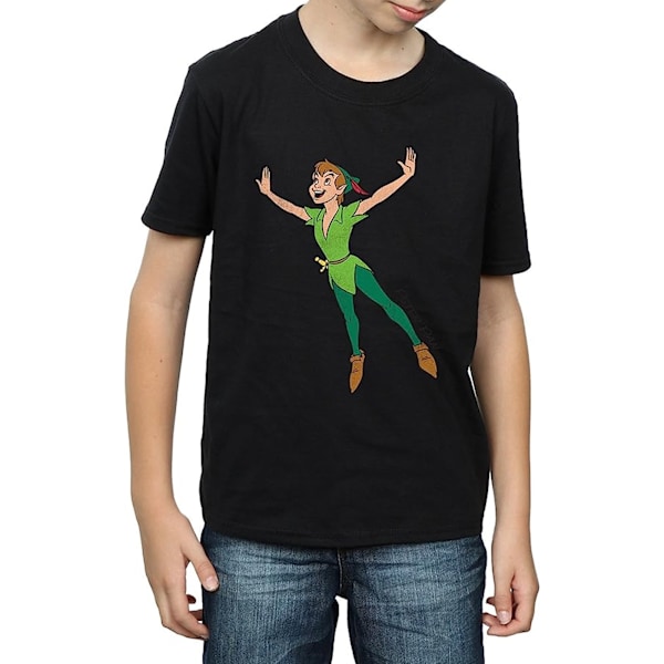 Peter Pan Boys Classic Flying Cotton T-Shirt 12-13 år Svart Black 12-13 Years