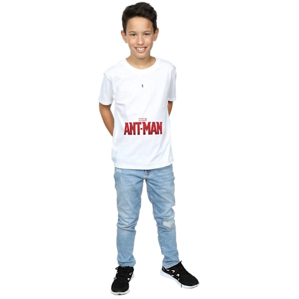 Marvel Boys Ant-Man Ant Sized Logo T-Shirt 7-8 år Vit White 7-8 Years