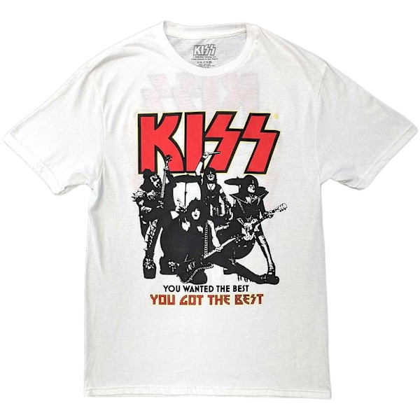 Kiss Unisex Adult End Of The Road You Got The Best T-Shirt L Wh White L