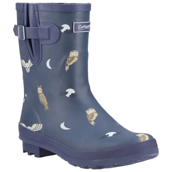 Cotswold Dam/Dam Woodland Owl Mellanhöga Gummistövlar 6 Mid Blue 6 UK