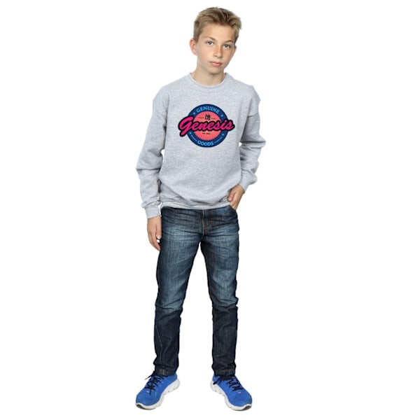 Genesis Boys Neon Logo Sweatshirt 7-8 år Sports Grey Sports Grey 7-8 Years