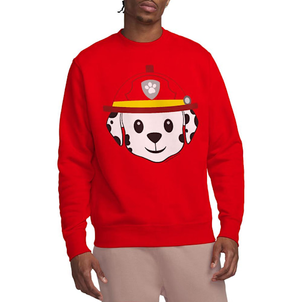 Paw Patrol Unisex Vuxen Marshall Emoji Sweatshirt XL Röd Red XL