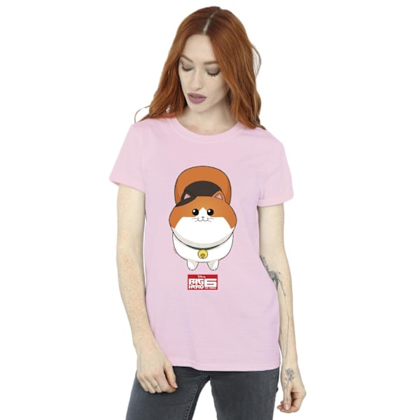 Disney Dam/Kvinnor Big Hero 6 Baymax Kattunge Ansikte Bomull Pojkvän Baby Pink XXL