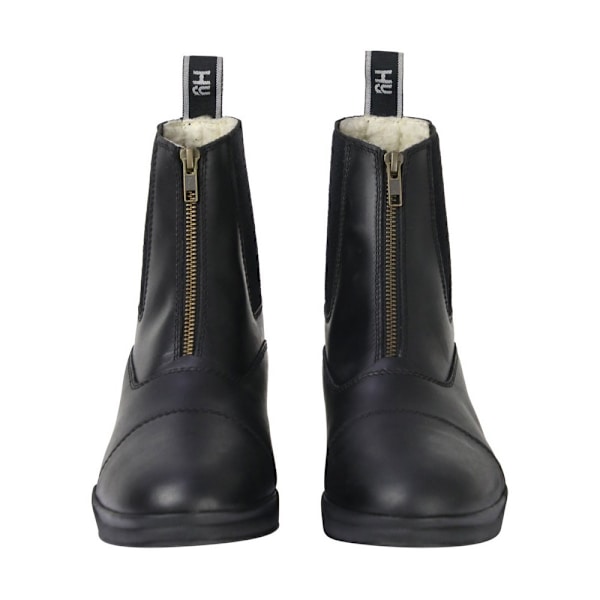 HyLAND Unisex Adult Waxy Leather Jodhpur Boots 3 UK Svart Black 3 UK