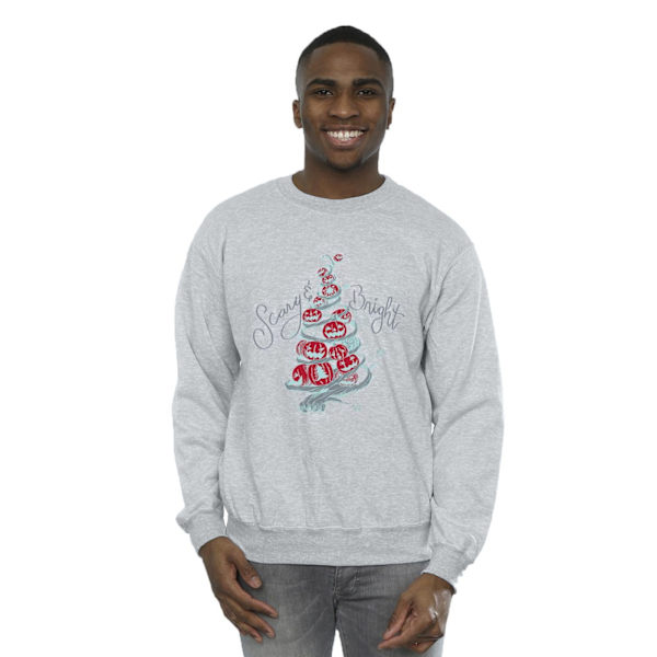 Disney Herr The Nightmare Before Christmas Scary & Bright Sweatshirt Sports Grey 3XL