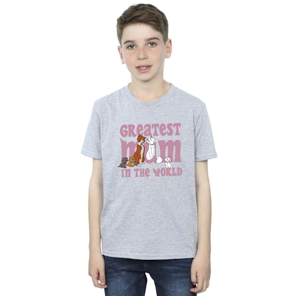 Disney Boys The Aristocats Greatest Mum T-Shirt 12-13 år Spo Sports Grey 12-13 Years