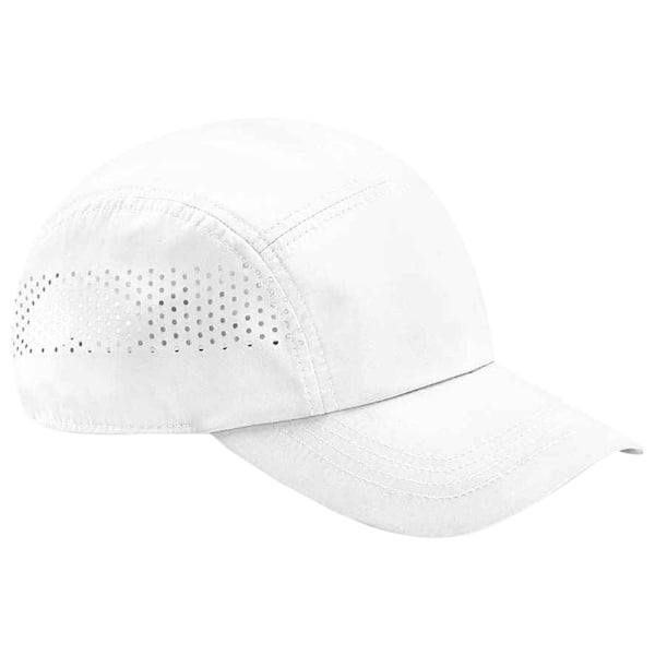 Beechfield Unisex Vuxen Teknisk Löpar Basebollkeps One Size White One Size
