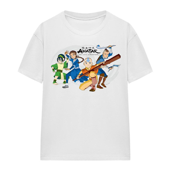 Avatar: The Last Airbender Unisex Vuxen Grupp T-Shirt L Vit White L