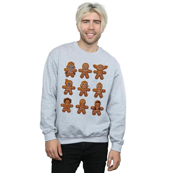 Star Wars Jul Pepparkaka Sweatshirt XL Sports Grey för Män Sports Grey XL