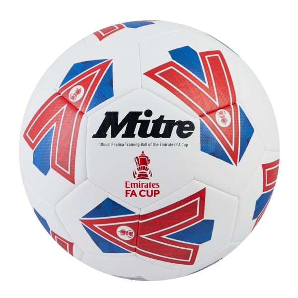 Mitre FA Cup 2023-2024 Träningsfotboll 1 Vit/Röd/Blå White/Red/Blue 1