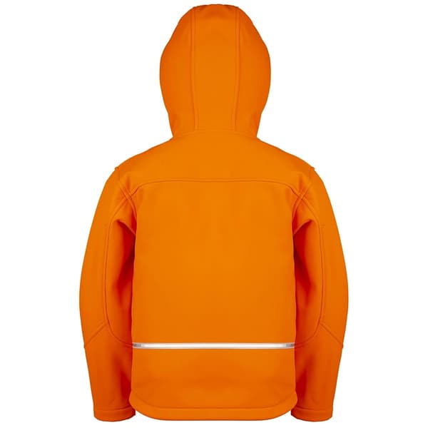 Result Core Barn/Kids TX Performance Hooded Soft Shell Jacka Neon Orange 3-4 Years